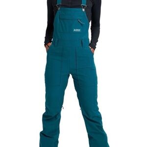Burton W Avalon Bib in Shaded Spruce (XS) NWT